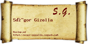 Sógor Gizella névjegykártya